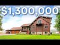 Tour a 1300000 custom waterfront log home on long lake  spokane wa home tours