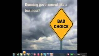 Webinar: "Run Government Like Business" - Dealing with this Toxic Idea