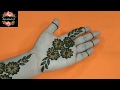 Easy and stylish  henna design with ear bud for wedding 73 zara mehendi art