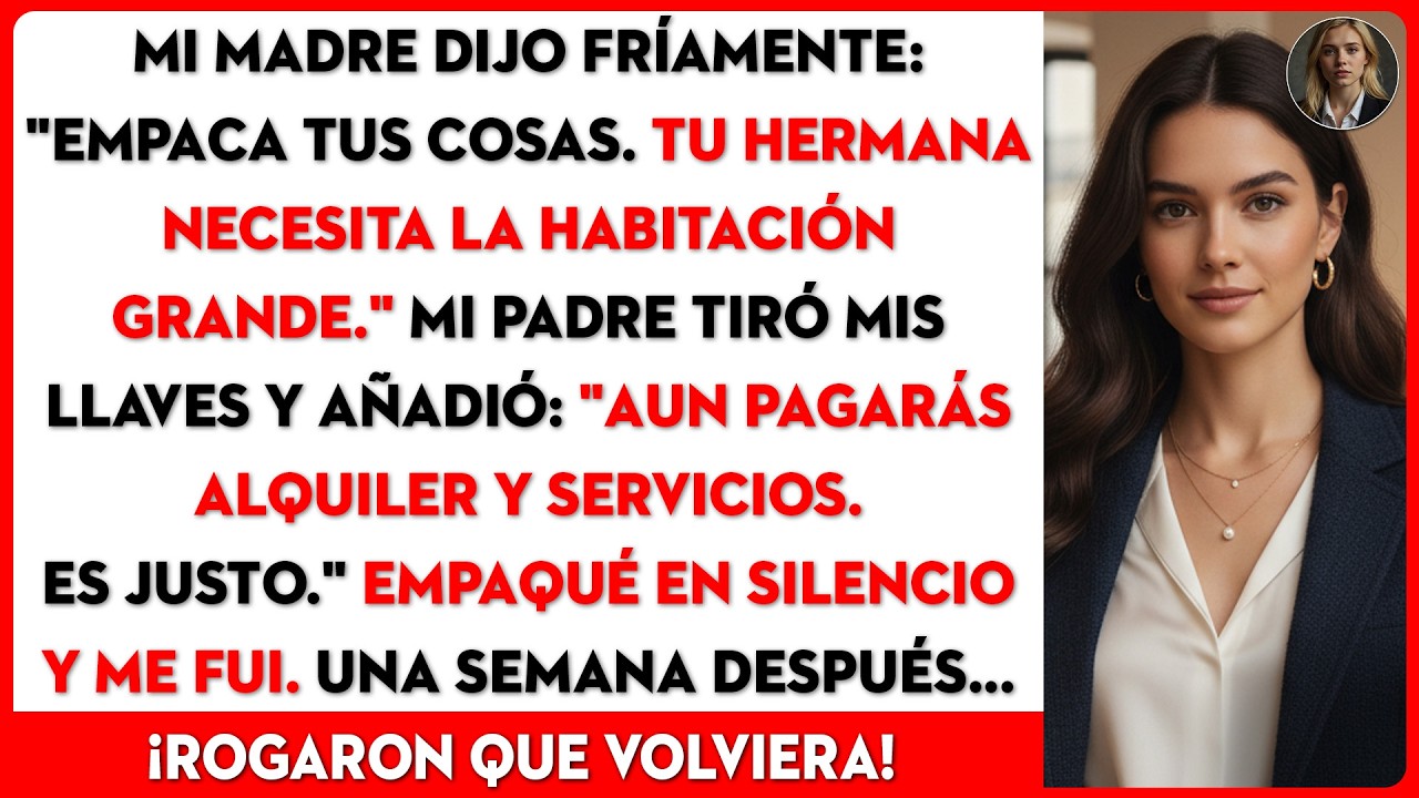 Mis padres me echaron de casa, pero me exigieron seguir pagando alquiler. Así respondí…