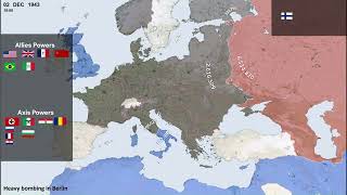 World War II Every Day with Army Sizes and Groups Members by: @stoferr