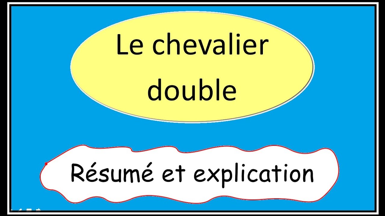 Le chevalier double : résumé et exploitation