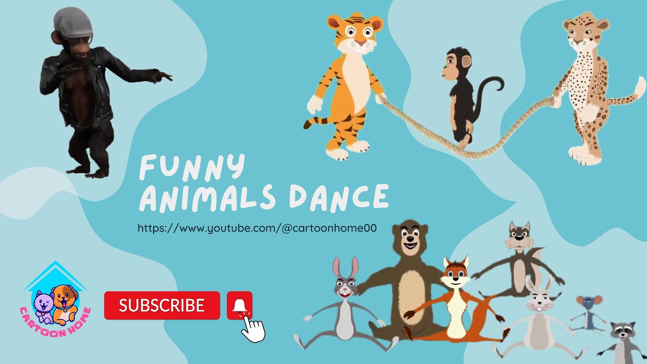 Funny Animals Dance Cartoon Video 2023 YouTube