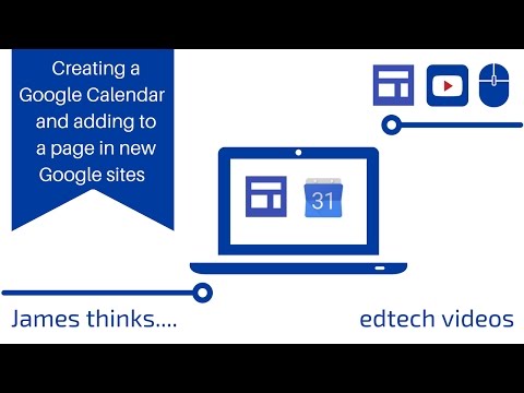 Video Creating a Google Calendar and embedding it into new... - youtube