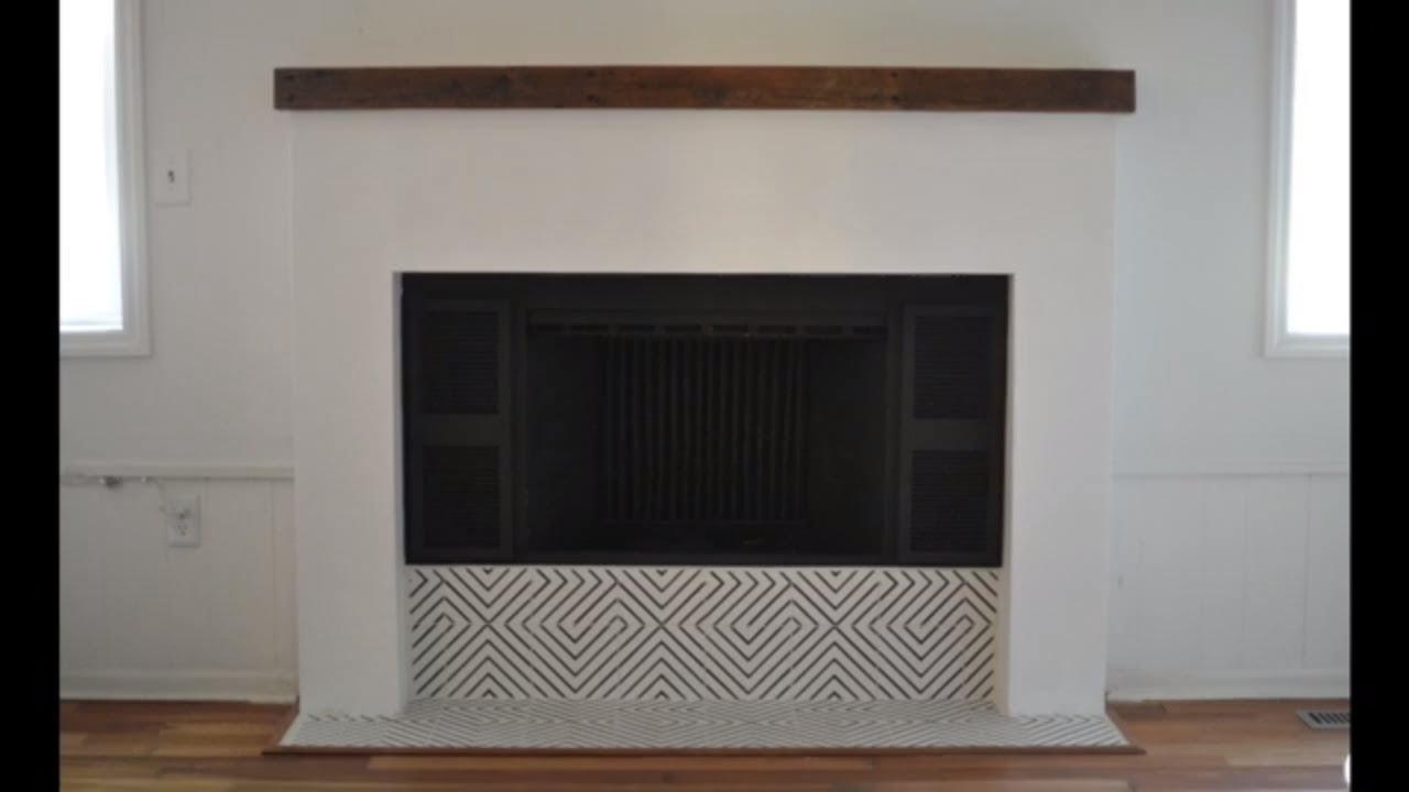 Fireplace Diy #4: Tile And Trim - Youtube