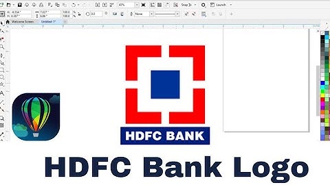 How to make HDFC Bank Logo in Coreldraw | Coreldraw tutorial 2024
