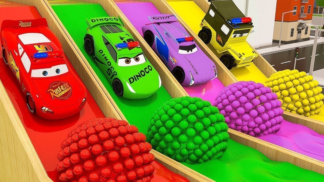 (Video Educativo) Aprende los colores con los juguetes para coches