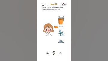 Help Zoe to drink the juice sediment at the bottom. || BRAIN OUT #87 ||