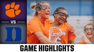 Clemson vs. Duke Game Highlights | 2024 ACC Women’s Lacrosse