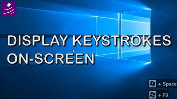 How to show keystrokes on screen in Windows 10 with Carnac