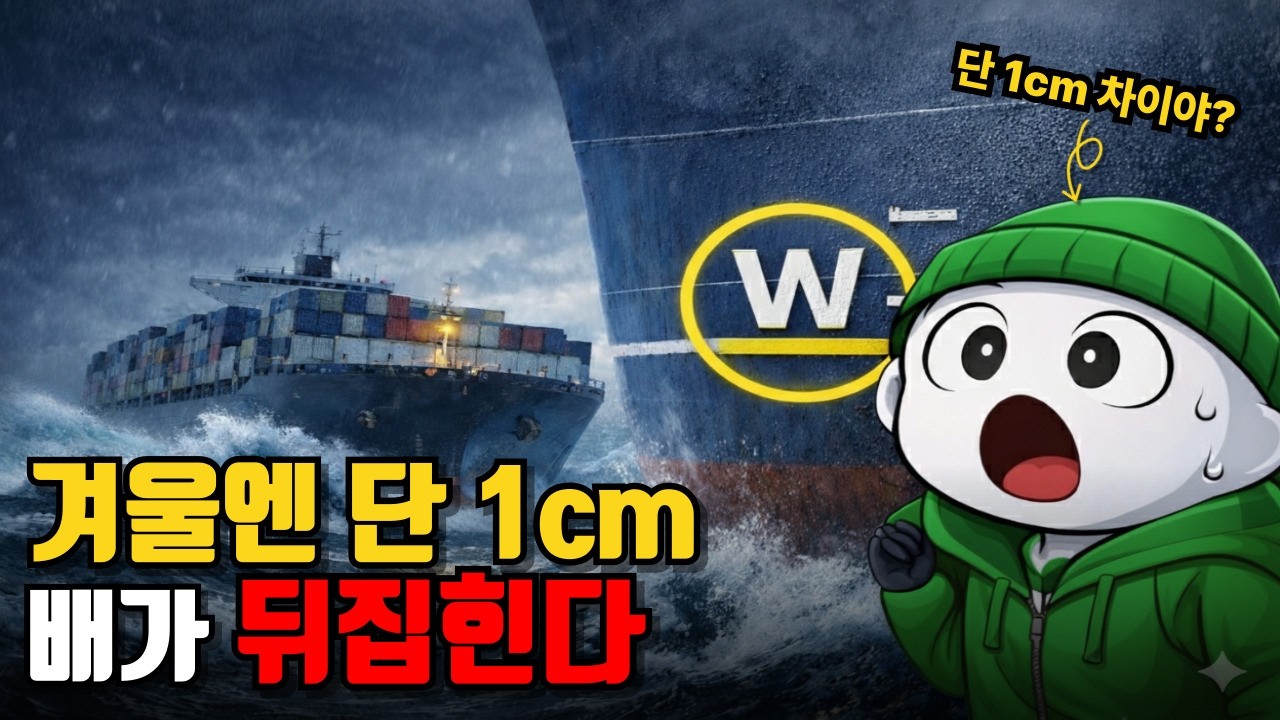 겨울엔 단 1cm가 배를 뒤집습니다