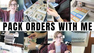 PACK ORDERS WITH ME | ETSY SHOP OWNER Q&A | DAY IN THE LIFE OF AN ETSY SHOP | JORDAN BUDGETS