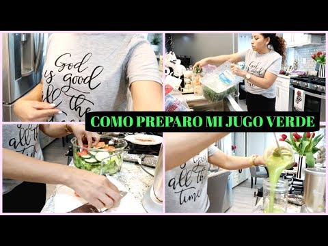 COMO PREPARO MIS JUGOS VERDES-COCINANDO UNA RICA ENSALADA- Silvia en tu vida