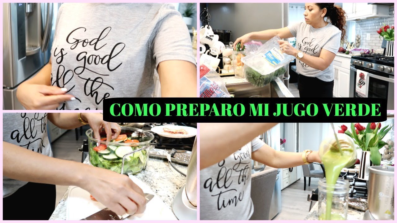 COMO PREPARO MIS JUGOS VERDES-COCINANDO UNA RICA ENSALADA- Silvia en tu vida