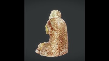 Resting Buddha Figurine 3D Scan #UnrealEngine #Unity #VR #3DArt #GameDev #VirtualWorlds #Fab