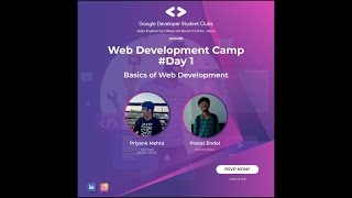 Web Campaign Day1: Intro to HTML & CSS by Priyank Mehta and Praval Jindal