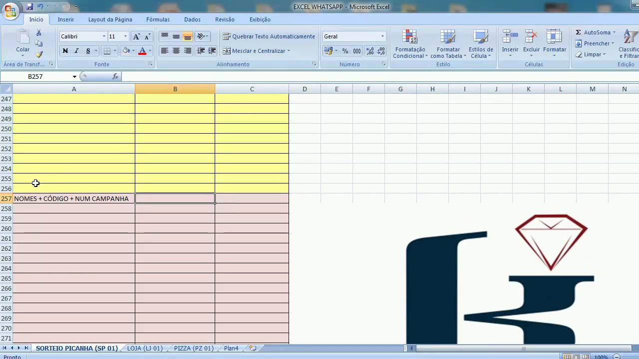 Como Criar Lista De Contatos No Excel