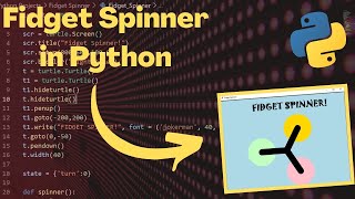 How to program a fidget spinner with python