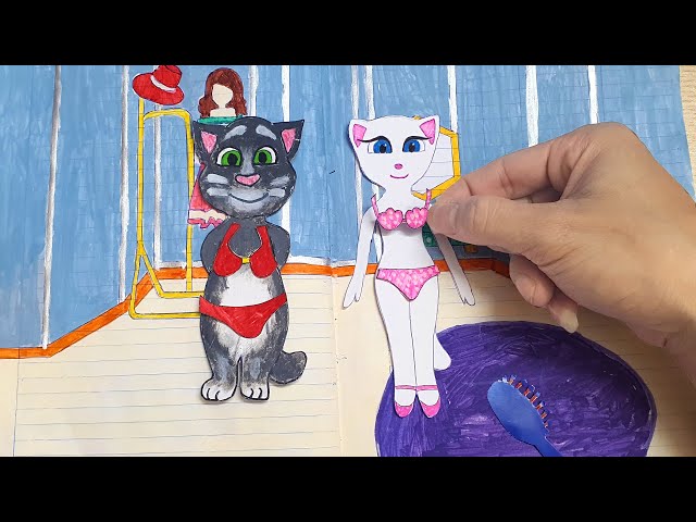 Jogue Angela Kitten - Manicure Moda, um jogo de Talking tom