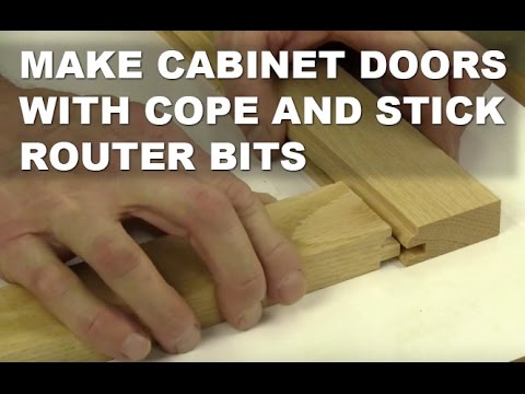 Using Cope and Stick Router Bits for Cabinet Doors
