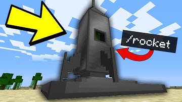 WORKING Realistic COMMAND BLOCK ROCKET SHIP in Minecraft