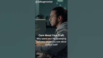 Master Your Craft: Why Great Developers Care About Quality Code #code #developer #foryou