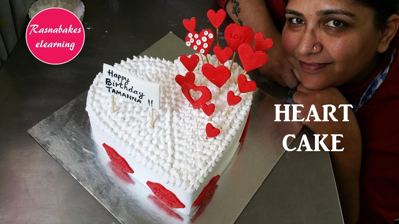 Heart shape Cake design:happy Birthday gift ideas for wife ...
