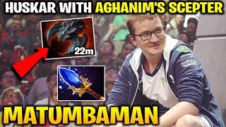 Matumbaman Huskar Aghanim's Scepter 22 Minutes Satanic