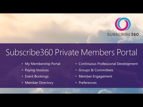 Subscribe360 Private Members Portal