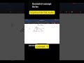 concept 1 geometry #ssc #ssccgl #sscgd #cgl #shorts #ytshorts #youtubeshorts #maths #viral