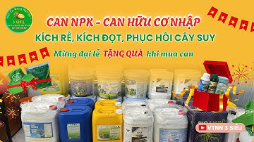 CAN NPK - HỮU CƠ NHẬP KÍCH RỄ, KÍCH ĐỌT, PHỤC HỒI CÂY SUY #baogia #giare