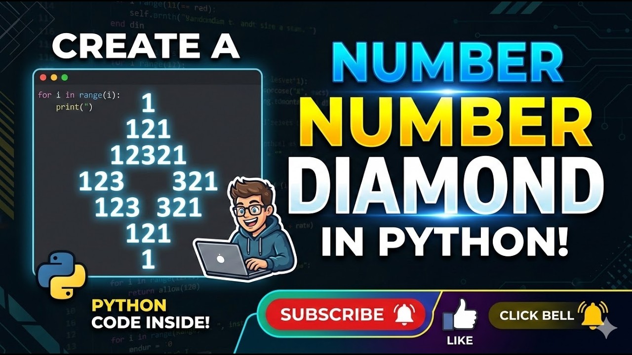 number diamond program using python