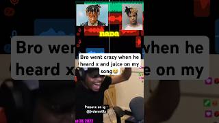 He went crazy when he heard them😭 Presave in my ig bio - jvdenmills #juicewrld #imdontai #reaction