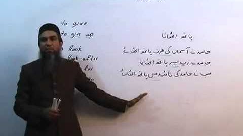 Arabic Course 33 by Sheikh Aamir Sohail Lecture 33 Urdu