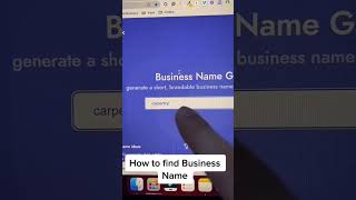 how to find a business name on a website | short video #namelix#a2ztech
