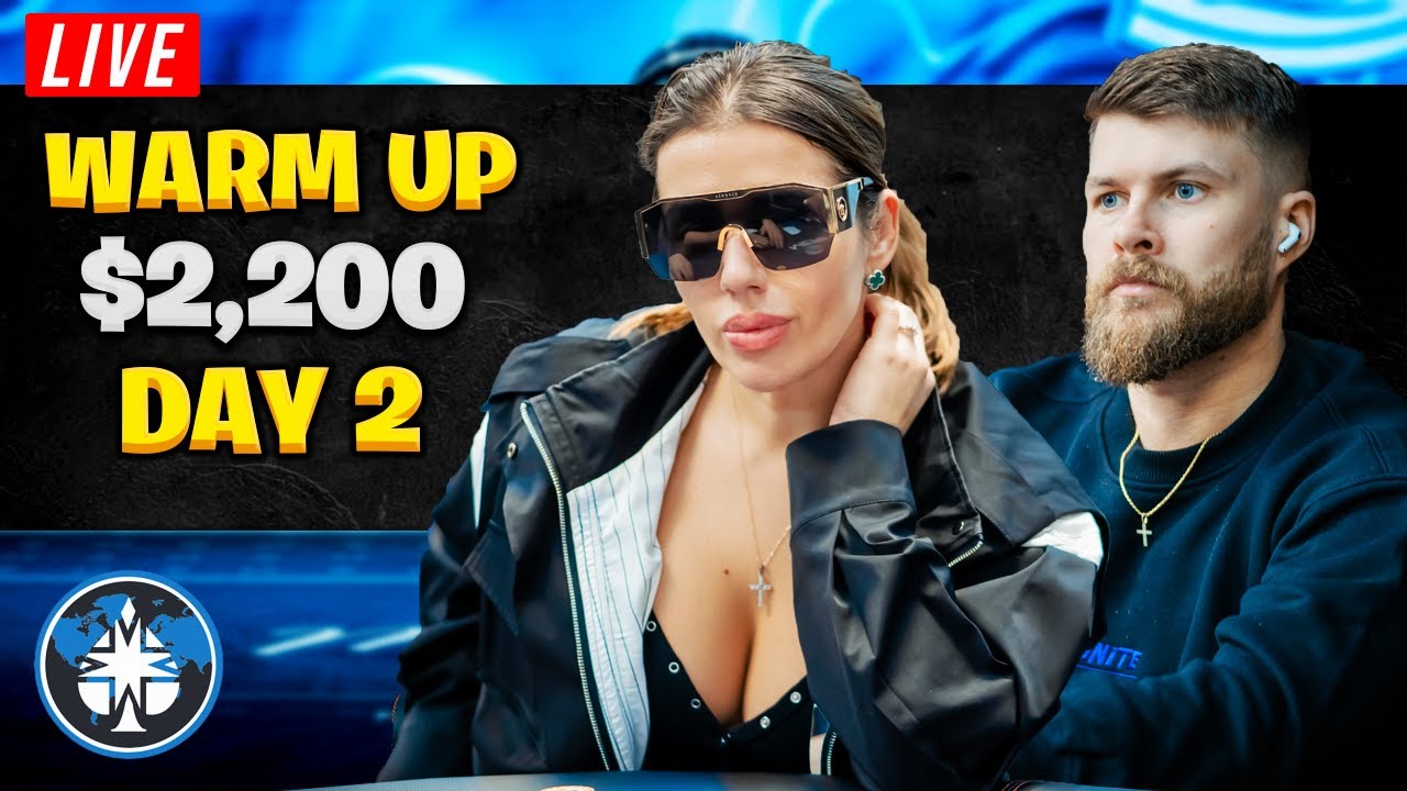 Merit Poker LIVE $2,200 Warm Up Event - DAY 2! (Western Series)