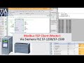 COM18. ModbusTCP Client via Siemens S7-1200/S7-1500 PLC and TIA Portal