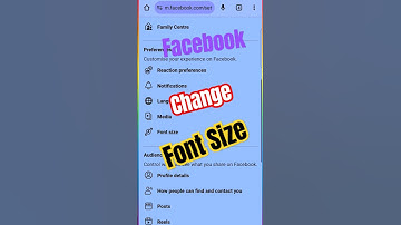 How to change Font Size on Facebook? #shortsfeed #trending