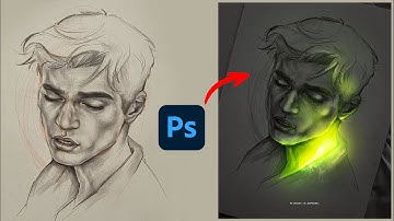 GLOW a Pencil SKETCH Using Photoshop