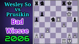 Wesley So made a massive sacrifice of minor pieces - Wesley So vs Prusikin