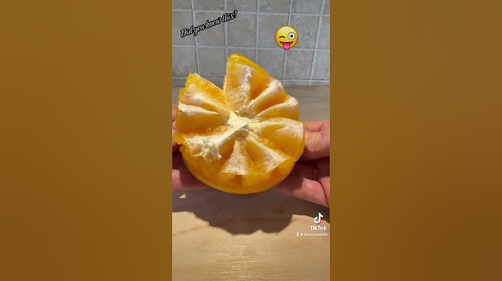 E questo lo sapevate??? Basta un secondo per sbucciare l’arancia!!!