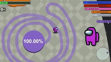 Paper.io 2 [Among Us] Map Control: 100.00% Amogus.io