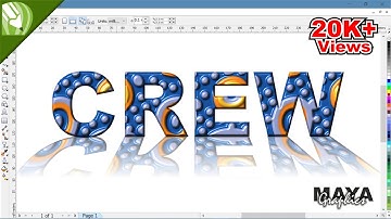 Plastic font in coreldraw | Corel photo paint tutorial | Corel paint tutorial | Coreldraw tutorial