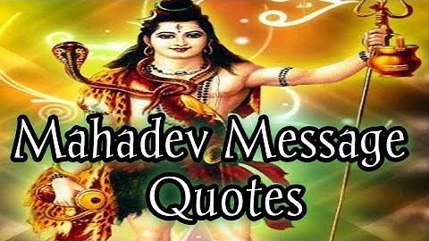 🕉️ Mahadev message Quotes | 🔱lord shiva message for you | God message