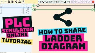 How to save and share ladder logic diagram | PLC Simulator Online tutorial screenshot 3