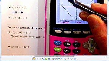 1 6 Practice K Calculator Skills Absolute Value Equality (probs 1, 4, 11)