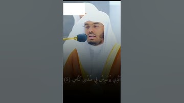 سورة الناس للقارئ الشيخ ياسر الدوسري #القرآن_الكريم #ياسر_الدوسري #سورة_الناس