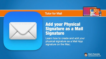 Add your Physical Signature to the Mail App on the Mac