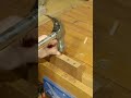 An Easy Splice Joint with Dowels - Woodworking #shorts