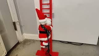 Mr. Christmas ladder climbing Santa unboxing and setup